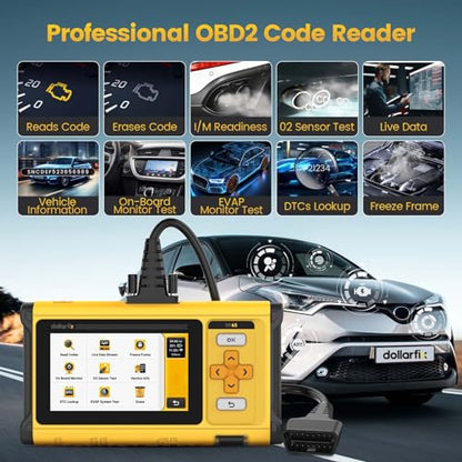 OBD2 Scanner Diagnostic Tool - 4 System BIDirectional Scan Tool for Car 10 Resets Services Active Test Oil/EPB/SAS/TPMS/Throttle/INJEC Auto VIN Lifetime Update - size: 5 inches Tablet