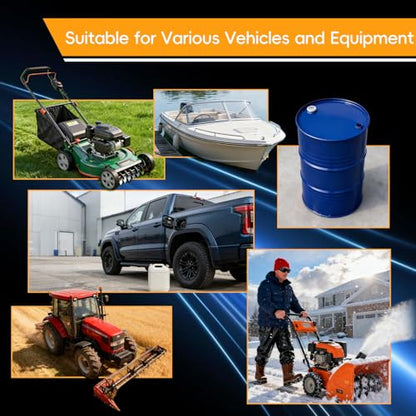 12V Fuel Transfer Pump Moves 120 Gallons of Gas or Diesel Per Hour. With Car Cigarette Lighter Plug, Battery Clip and Upgraded Carrying Case, for UTVs, Vehicles, Boats, Equipment.(80W) - color: 120Gal/hr