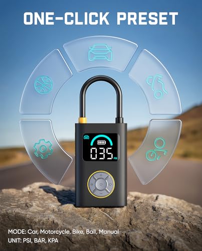 Fanttik X10 Pro 35s Fast Tire Inflator, 150PSI Cordless Air Pump, Auto-Off