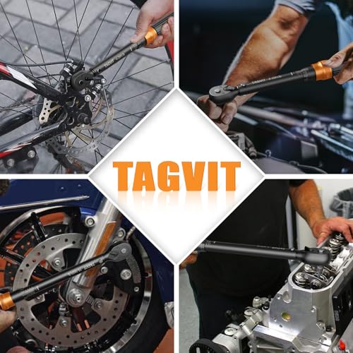 41Pcs Torque Wrench SET, 4-20Ft.lb, 5-45Ft.lb, 15-165Ft.lb ±3% Accuracy Click Torque Wrenches for Bicycle, Motorcycle, Car, Maintenance - size: 4-20+5-45+15-165 ft.lb (41 PCS), style: 1/4+3/8+1/2-Inch