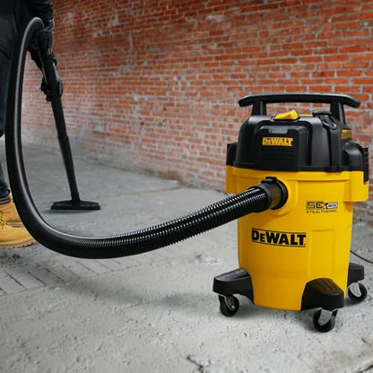 DEWALT 6 Gallon STEALTHSONIC Shop Vacuum Wet and Dry DXV06PL-QT, Ultra Quiet 4 Peak HP Wet Dry Vac for Jobsite & Workshop - size: 6 gallon