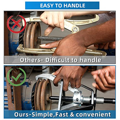 BESTOOL 3 Jaw Gear Puller, 5 Ton Pulley Puller Tool, Removal Tool for Gears, Pulley, Flywheel - size: 3 Jaw 5 Ton