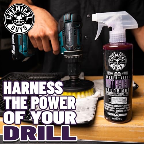 Chemical Guys, Mat Renew Rubber & Vinyl Mat Cleaner & Protectant, 16 oz | Cleans and revives rubber mats, liners and running boards, restoring a factory look with a protective finish - size: 16 Fl Oz (Pack of 1)