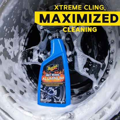 Meguiar's G14324 Hot Rims Aluminum Wheel Cleaner -24 Oz Spray Bottle - size: 24 Ounce (Pack of 1), style: Aluminum Wheel Cleaner