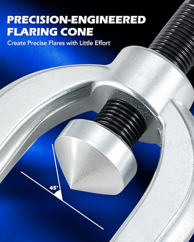 3/16 in Brake Line Kit, Brake Line Flaring Tool Kit with 25ft Brake Line | 16 Fittings & 4 Unions, Double & Single Flaring Tool Kit for Most Hydraulic Braking Fuel Systems