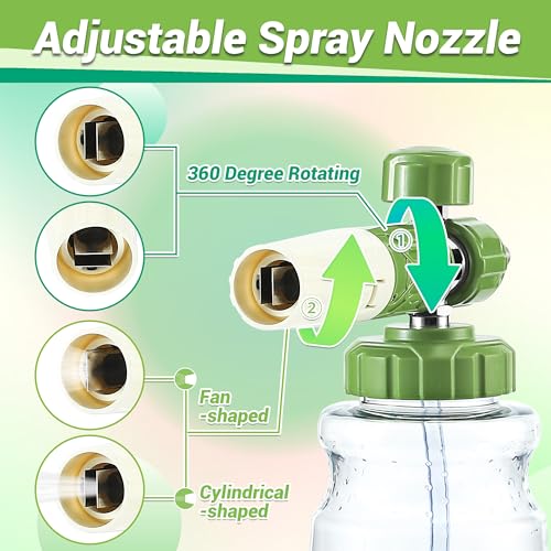 M MINGLE Foam Cannon for Pressure Washer with Dual-Connector Tool - Dual Lance Pressure Washer Wand for Adjustable Soap Cannon - M22 and 1/4" Quick Connect - 3600 PSI - size: 1 L