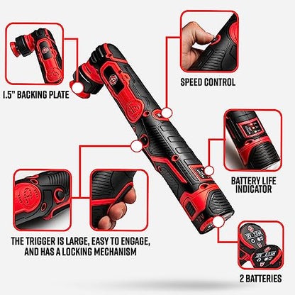 Adam's Polishes Swirl Killer Micro - Correct & Polish Tough to Reach Areas, Badge Emblems, Grills, Chrome, Interior Consoles, and More - Powerful Nano Polisher for Professional Detailing Results