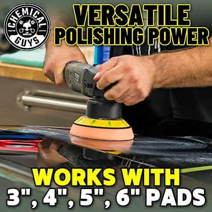 Chemical Guys TORQ 10FX Random Orbital Polisher with Digital Display | For car paint correction and polishing, 700W with 8mm orbit, professional Dual-Action Polisher with 700W motor - style: Polisher Only