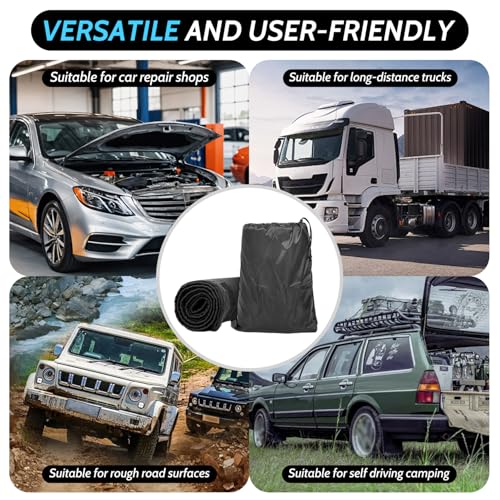 Upgraded Rolling Creeper Mat with Zipper, Magical Creeper Rolling Mat, 60''x28'' Portable Rolling Creeper, Perfect for Working Under Car,Special Roads,Self Driving,Long-Distance, Mechanic Repair Mat