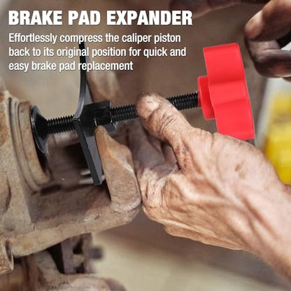 WORKPRO Brake Caliper Compression Tool, Piston Compressor Spreader Tool | Disc Brake Pad Spreader Tool for Compressing Inner Pad, Brake Piston Compressor Tool for Cars & Light Trucks - size: Standard