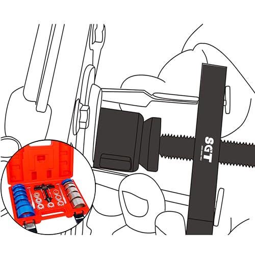 SGT Crank Bearing Camshaft Seal Installer and Remover Set,22pcs Crank Bearing Camshaft Seal,Crankshaft Camshaft Oil Seal Puller Tool Kit,Crankshaft Seal Kit for Automotive Engine Repair - color: Red