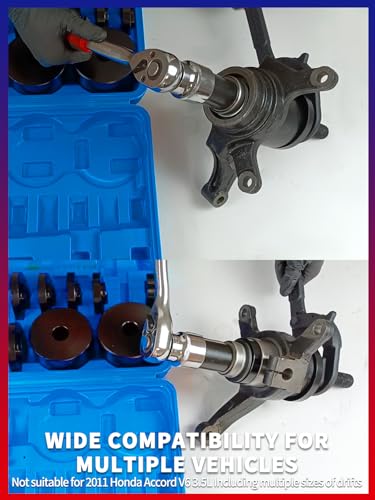 Wheel Bearing Removal Kit 19PCS Front Wheel Drive Bearing Removal Installation Service Tool