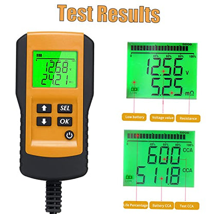 Battery Tester Car Battery Load Tester 12V 100 9999CCA Digital Battery Analyzer for Cars and
