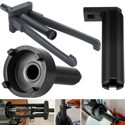 Lower Bearing Carrier Puller,Retainer & Drive Shaft Bearing Retainer Wrench | Replace# 91-61069, 91-43506, Heavy Duty Marine Outboard Lower Unit Repair Wrench Tool Kit - size: Puller & Wrench Set