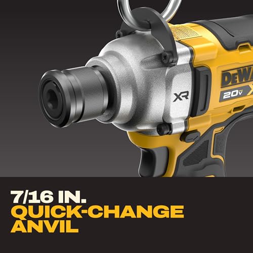 DEWALT 20V MAX XR Impact Wrench Cordless 7/16 inch Brushless Impact Gun, 4-Mode Speed Selection Including Timber Screw, Tool Only (DCF937B) - style: NEW - 20V 7/16 Impact Wrench