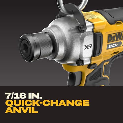 DEWALT 20V MAX XR Impact Wrench Cordless 7/16 inch Brushless Impact Gun, 4-Mode Speed Selection Including Timber Screw, Tool Only (DCF937B) - style: NEW - 20V 7/16 Impact Wrench