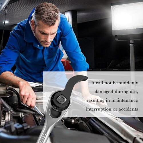 2PCS 1/2" & 3/8" Adjustable Pry Bar Wrench Adapter Head,Upgraded Crowbar Adapter Head with Square Interface for Tight Space,Universal Car Tools Half Shaft CV Axle Removal Tool - color: Square & Square