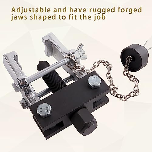 Heavy Duty Adjustable Pitman Arm Puller, 2-Jaw Steering Arm Removal Tool for Pitman Arms, Bearings & Gears, Fits Cars & 3/4 Ton Trucks, Compatible with Ram, Ford & Chevy, Replace OEM 27170