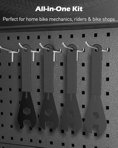 Pawfly Bike Cone Wrench Set Tool, Slim Open End Spanner Tool Kit for Bicycle Wheel Hub Repair - style: 13-16mm