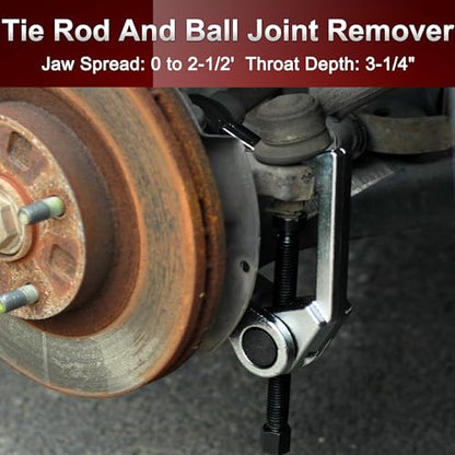 Ball Joint Press Kit with Ball Joint Separator Pitman Arm Puller, Tie Rod End Tool