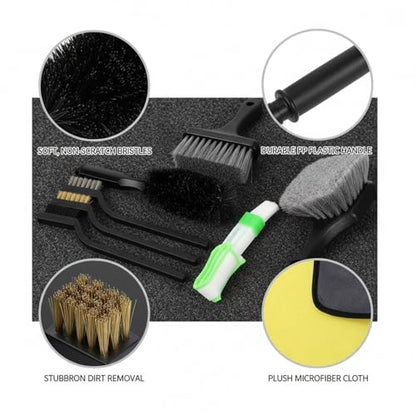 15-Piece Car Detailing Brush Set for Interior Vents, Dashboard Crevices & Console Gaps - Durable PP Plastic Cleaning Tool Kit - size: 12.6 x 5.91 x 1.97 in