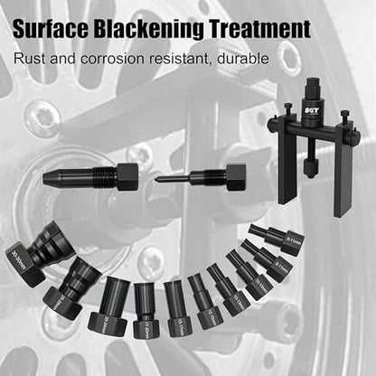 SGT Premium 14‑Piece Blind Hole Bearing Puller Set Internal Bearing Extractor Kit with Slide Hammer, Expandable Collets & Carry Case for Automotive Mechanical Repair Tools