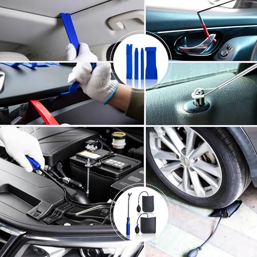 27pcs Automotive Tool Kit, Heavy Duty Multi-Function Repair Kit, Adjustable Tools for Vehicle Maintenance, Portable with Carrying Case