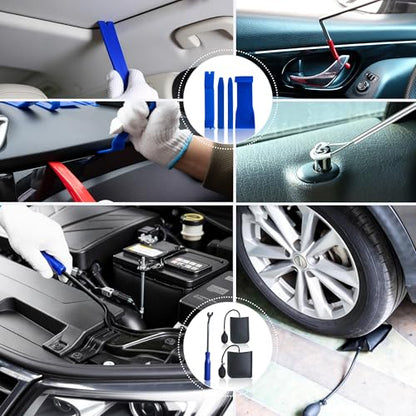 27pcs Automotive Tool Kit, Heavy Duty Multi-Function Repair Kit, Adjustable Tools for Vehicle Maintenance, Portable with Carrying Case