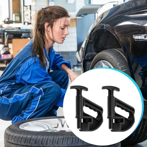 2PCS Car Tire Changer Tool, Heavy-Duty Vehicle Tyre Drop Center Tool Rim Pry Bead Clamp, Automotive Manual Wheel Bead Breaker Changing Helper, Universal for Most Vehicles - size: 6.1"