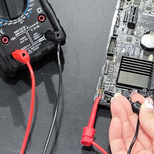Goupchn Silicone Multimeter Test Leads Kit 25PCS for Electrical Testing | Replaceable Gold-Plated Precision Sharp Probe Set, Alligator Clips, Test Hooks, Wire Piercing Test Probes - style: 25PCS