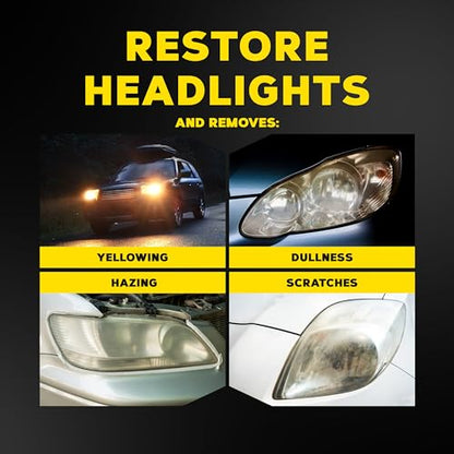 Meguiar's Ultimate Headlight Restoration Kit - The Perfect Headlight Repair Kit to Remove Yellowing and Cloudiness from Headlights - Easy to Use and Seals Headlights with 18 Plus Months of Protection - style: Ultimate Restoration Kit
