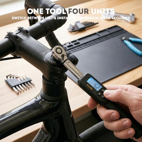 Durofix RM607-4S 1/2 (14.8 to 147.5 ft-lbs.) Digital Torque Wrench with Buzzer and LED Flash Notification ISO 6789 Standards with Certificate of Calibration