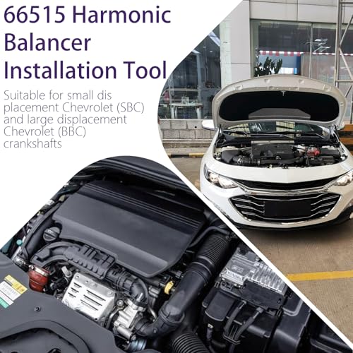 66515 LS Harmonic Balancer Installation Tool Kit for Chevy SBC BBC Engines– Effortless and Secure Crank Installation