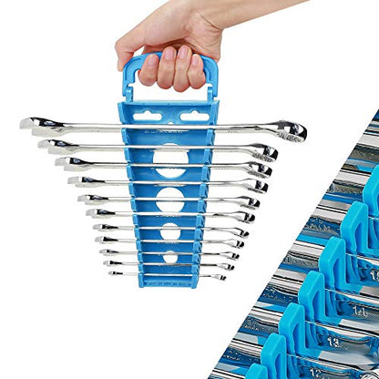 DURATECH Combination Wrench Set, Metric, 11-Piece, 8-19mm | 12-Point, CR-V Steel, Organized in Wrench Holder - size: Set (8 mm to 19 mm)