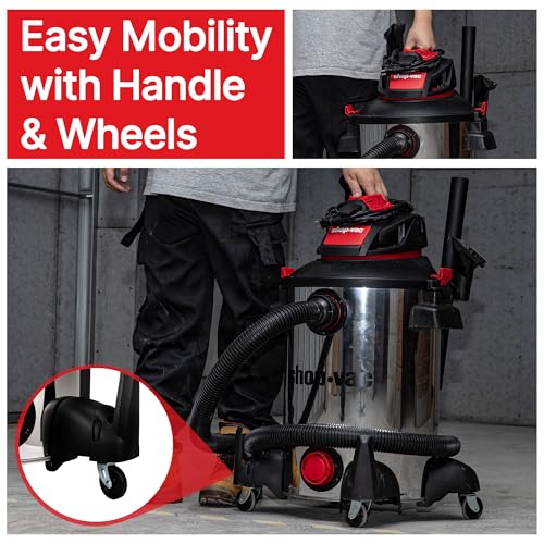 Shop-Vac 5761311 12-Gallon Wet/Dry Shop Vacuum, 6 Peak HP - size: 12 Gallon