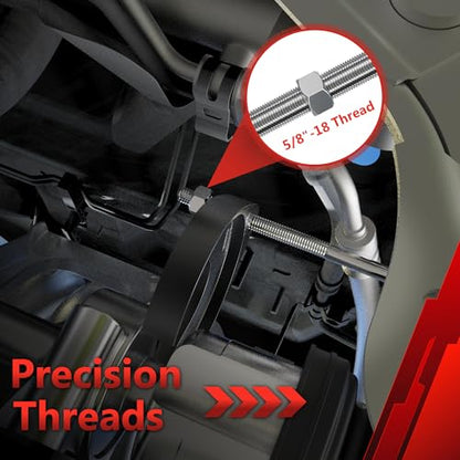 Inner CV Axle Removal Tool 63mm with Nut, Front Wheel Drive CV Joint Puller Adapter, Fits Slide Hammers with 5/8"-18 Threads CV Joint Fork Adapter - size: 63mm