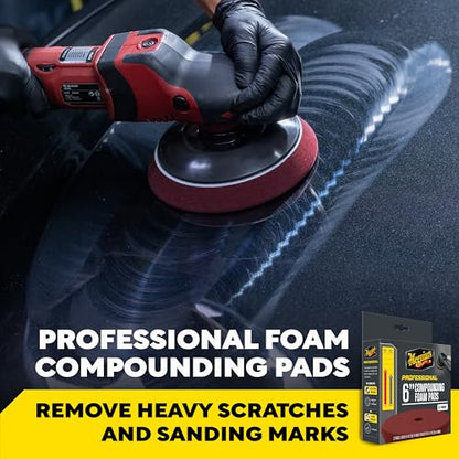 Meguiar's Professional 6" Compound Foam Pad, 2pk, 10/CV