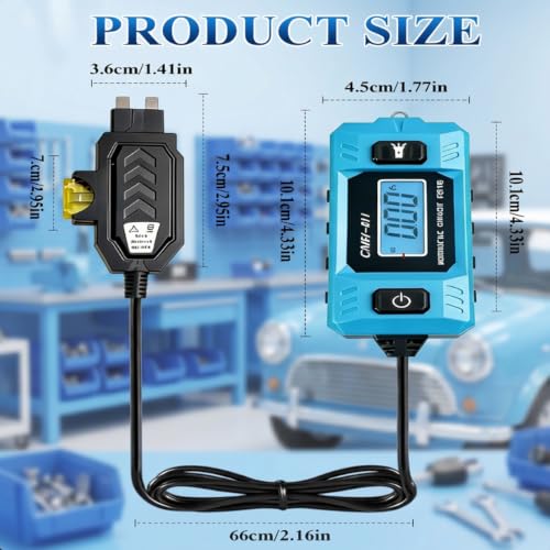 Automotive Circuit Fault Probe Tester, Automotive Current Draw Tester Max 48V, 0.01A~19.99A Car Auto Circuit Fault Probe Tool