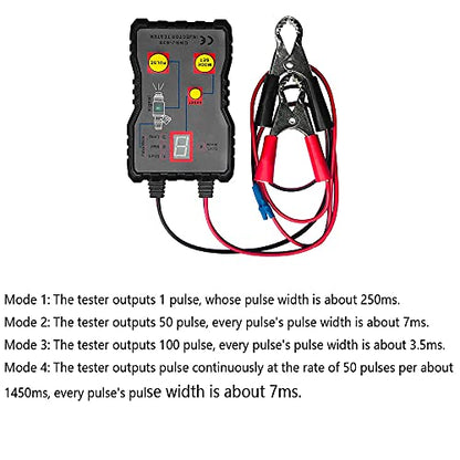 MACHSWON Powerful Fuel System 12V Scan Tool Fuel Injector Tester + Adapter Test Stuck & Adapter DIY Cleaning Tool Kit Set 12V Fuel Injector Tester 4 Plus Modes