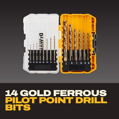 DEWALT Screwdriver Bit Set, 100 Pc Impact Driver Bit Set with Drill Bits, Magnetic Holder and Nut Drivers, FlexTorq Impact Ready, ToughCase Included (DWA2FTS100) - size: One Size