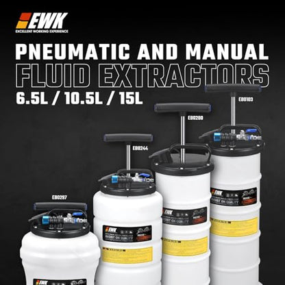 EWK 3-Piece Oil Extractor Tube Hose Set, Replacement Extension Hoses for 6.5L 10.5L 15L Pneumatic and Manual Vacuum Fluid Extractor Pumps for Engine Oil, Transmission Fluid, and Fluid Change Service - style: 3 Pcs set for 6.5L, 10.5L, 15L