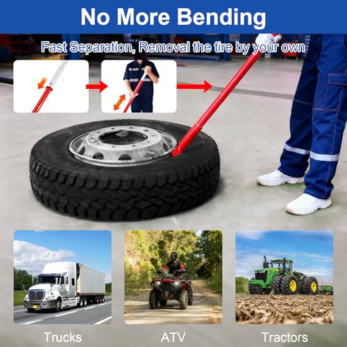 Tire Hammer Tire Bead Breaker and Tire Mount Demount and Tire Iron Tool for Tire Changing Tool Tire Changer Kit - style: Tire Bar+Tire Hammer+Tire Changing