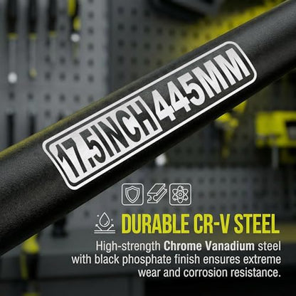 1/2" Drive Impact Extension Bar, 17.5 Inch Length Socket Extension, CR-V Steel, Narrow and Deep Areas in Automobile Maintenance, Mechanical Assembly or Industrial Operations - size: 1/2" 17.5-Inch