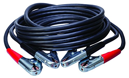 Southwire Road Power Commercial-Duty Booster Cable - Heavy Duty Design - Top & Side Post Compatible - Reliable Jump Start Tool - Tangle Free Automotive Jumper Cable - 2-Gauge - 25 Feet - Black