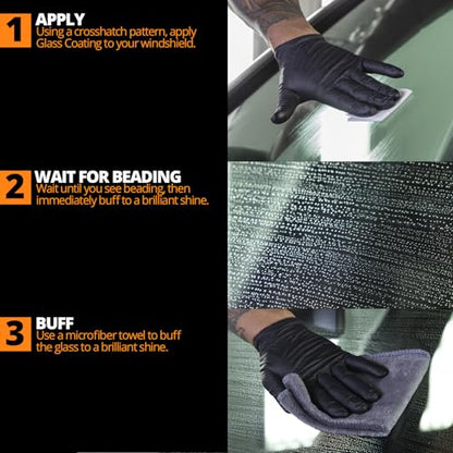 CERAKOTE Ceramic Glass Coat Protectant Pro Pack (20 Count Wipes) - Hydrophobic Automotive Rain Repellant, Long-Lasting and Durable Ceramic Coating, Quick and Easy Application - size: Pro Pack - 20 Wipes