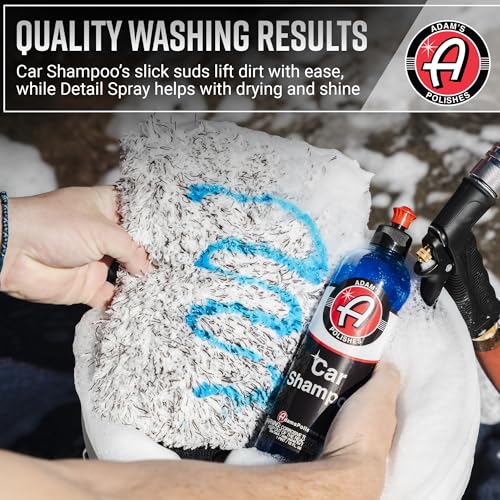 Adam's Essential Car Wash Kit (24-Item) - Auto Detailing Car Care Cleaning Kit with Foam Gun & Bucket Car & Truck Lovers, Dads, Moms and DIYers - style: Essential (24-Item)
