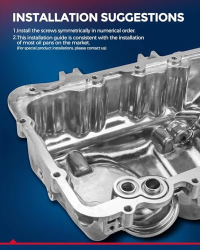KAX FP53A Engine oil pan with Drain Plug Compatible with 2005-2007 Five Hundred/Freestyle/Montego - color: Engine oil pan, size: FP53A for Five Hundred, Freestyle