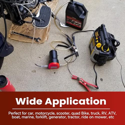 ATPEAM 12V 60W Oil and Diesel Fluid Pump Extractor for Trucks, RVs, Boats, and ATVs