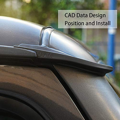 JVMA Hard Top Rain Gutter Extensions Rain Deflector Seal Kit | for Jeep Wrangler JL JLU 2018- 2024 and Jeep Gladiator JT Exterior Accessories (US Patented)