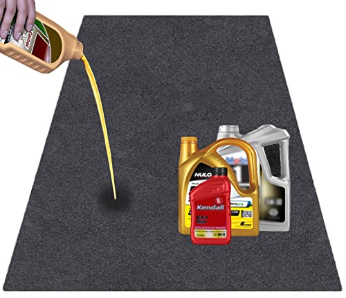 Oil Drip Pan Protection Mat - Washable 36x72 Inches, Rubber Backed, Safeguards Floor from Spills & Stains